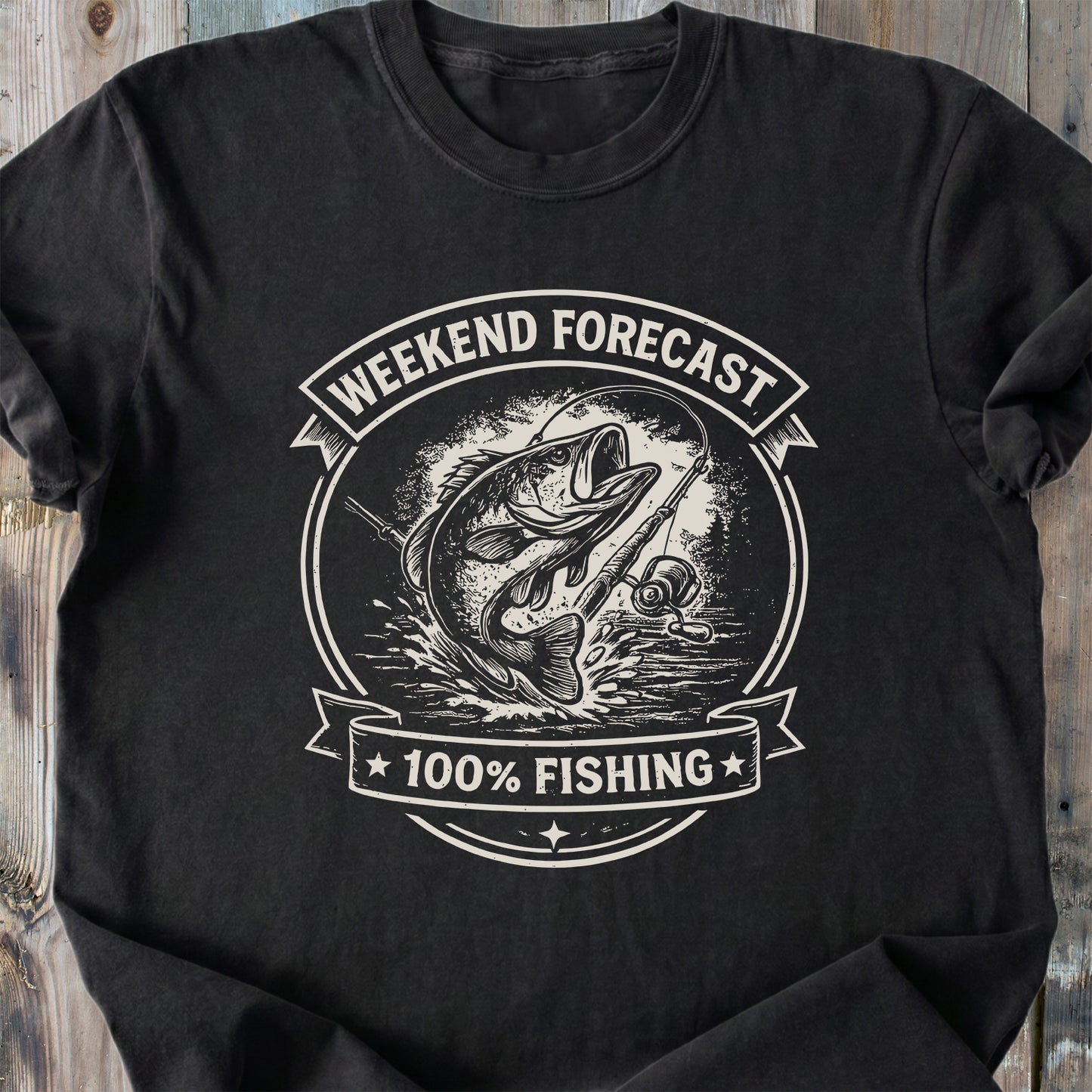 Weekend Forecast Fishing - Premium Heavyweight Tee