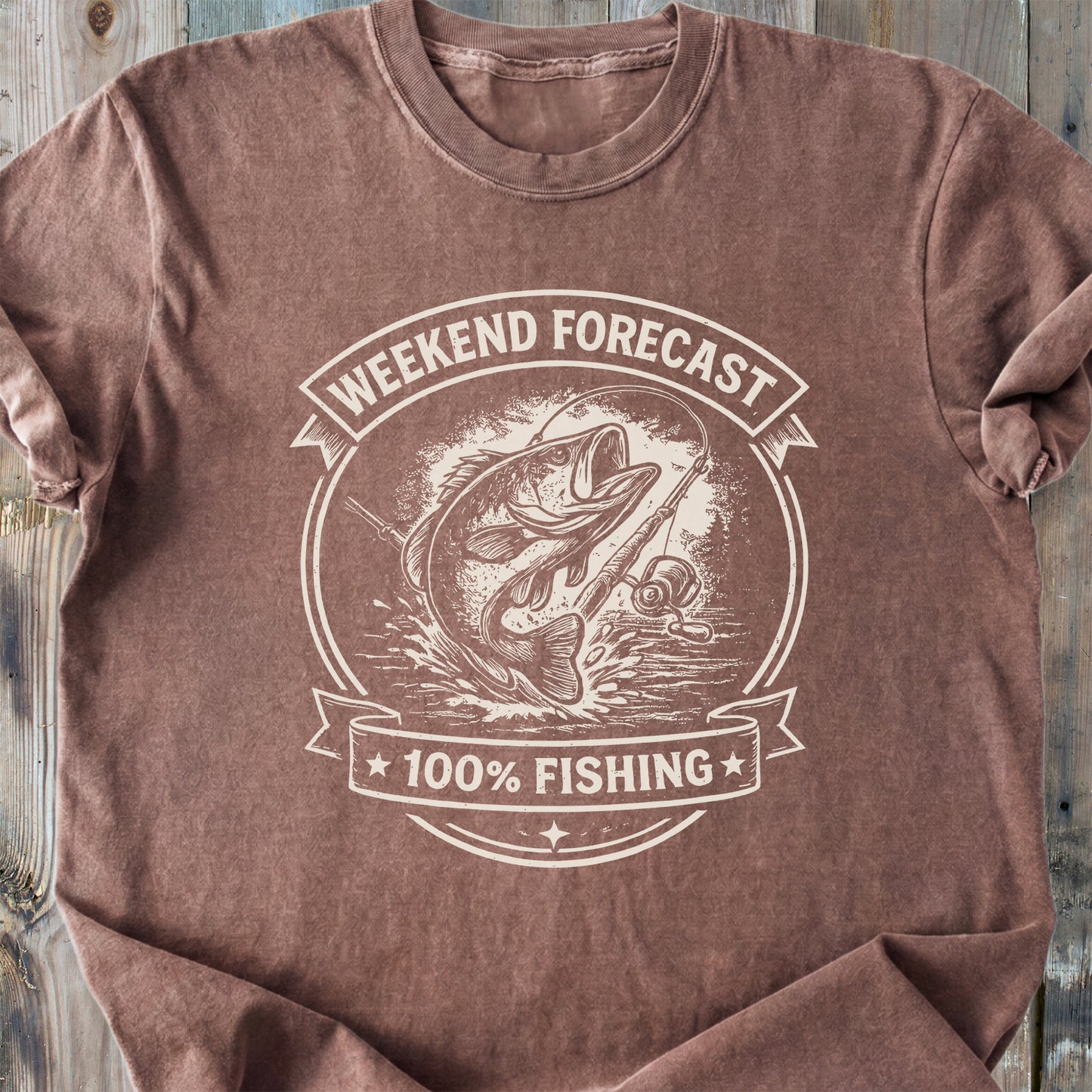 Weekend Forecast Fishing - Premium Heavyweight Tee
