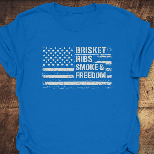 Brisket, Ribs, Smoke And Freedom Classic T-Shirt