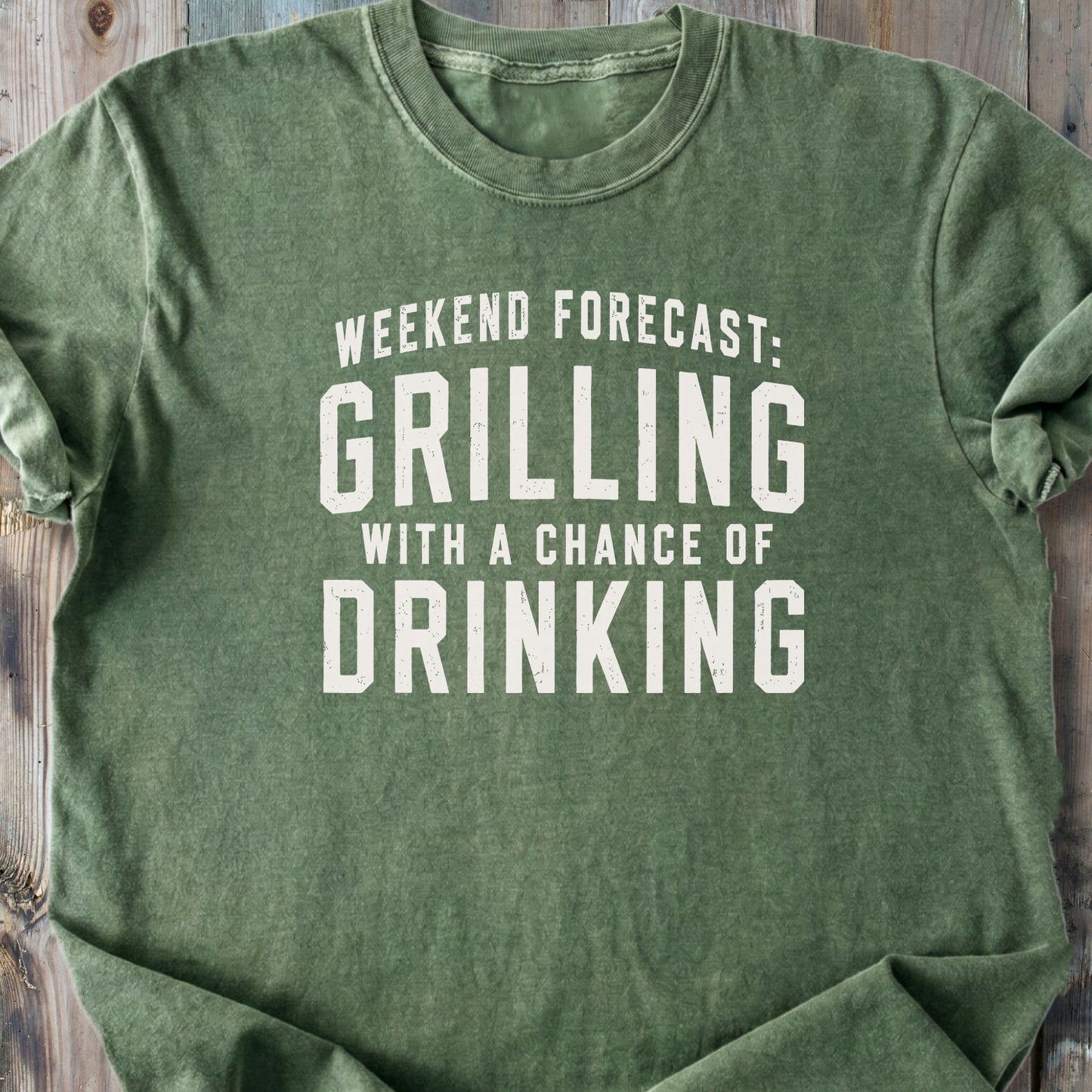 Grilling With A Chance Of Drinking - Premium Heavyweight Tee