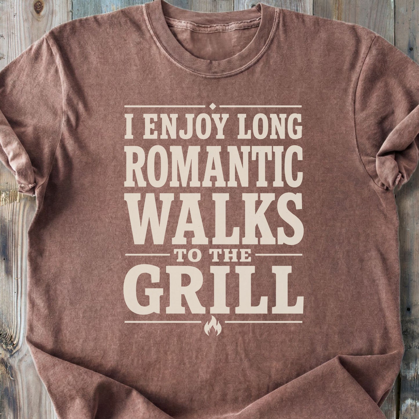I Enjoy Long Romantic Walks - Premium Heavyweight Tee