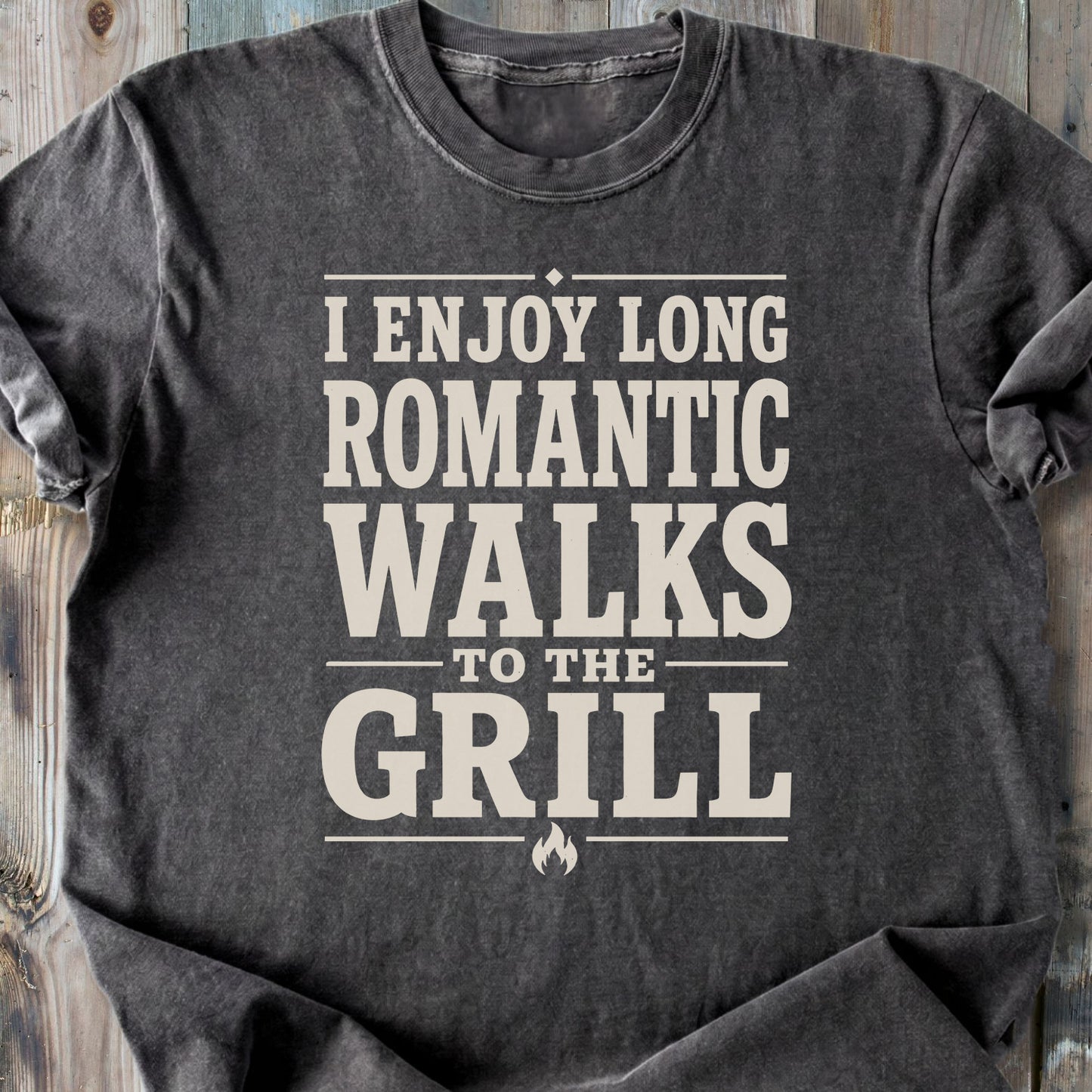 I Enjoy Long Romantic Walks - Premium Heavyweight Tee