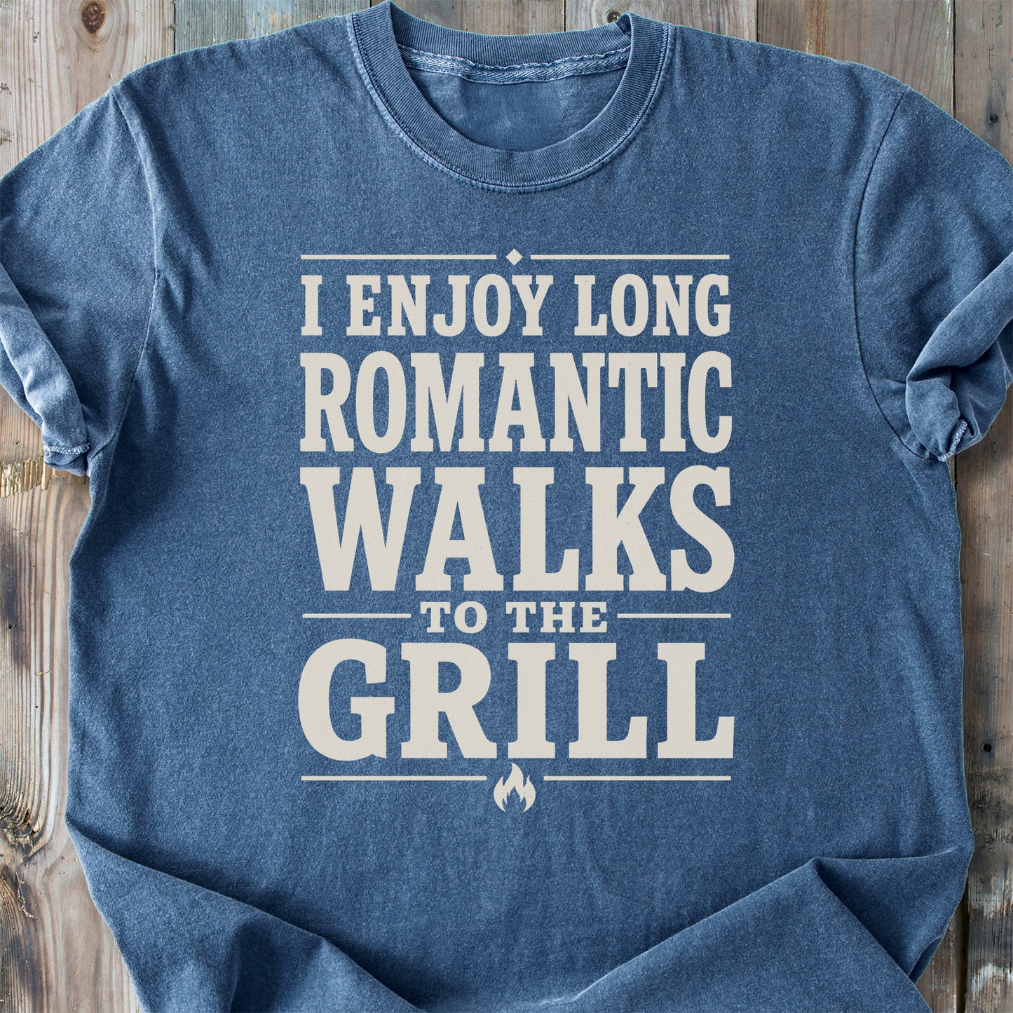 I Enjoy Long Romantic Walks - Premium Heavyweight Tee