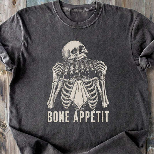 Bone Appétit Skeleton - Premium Heavyweight Tee