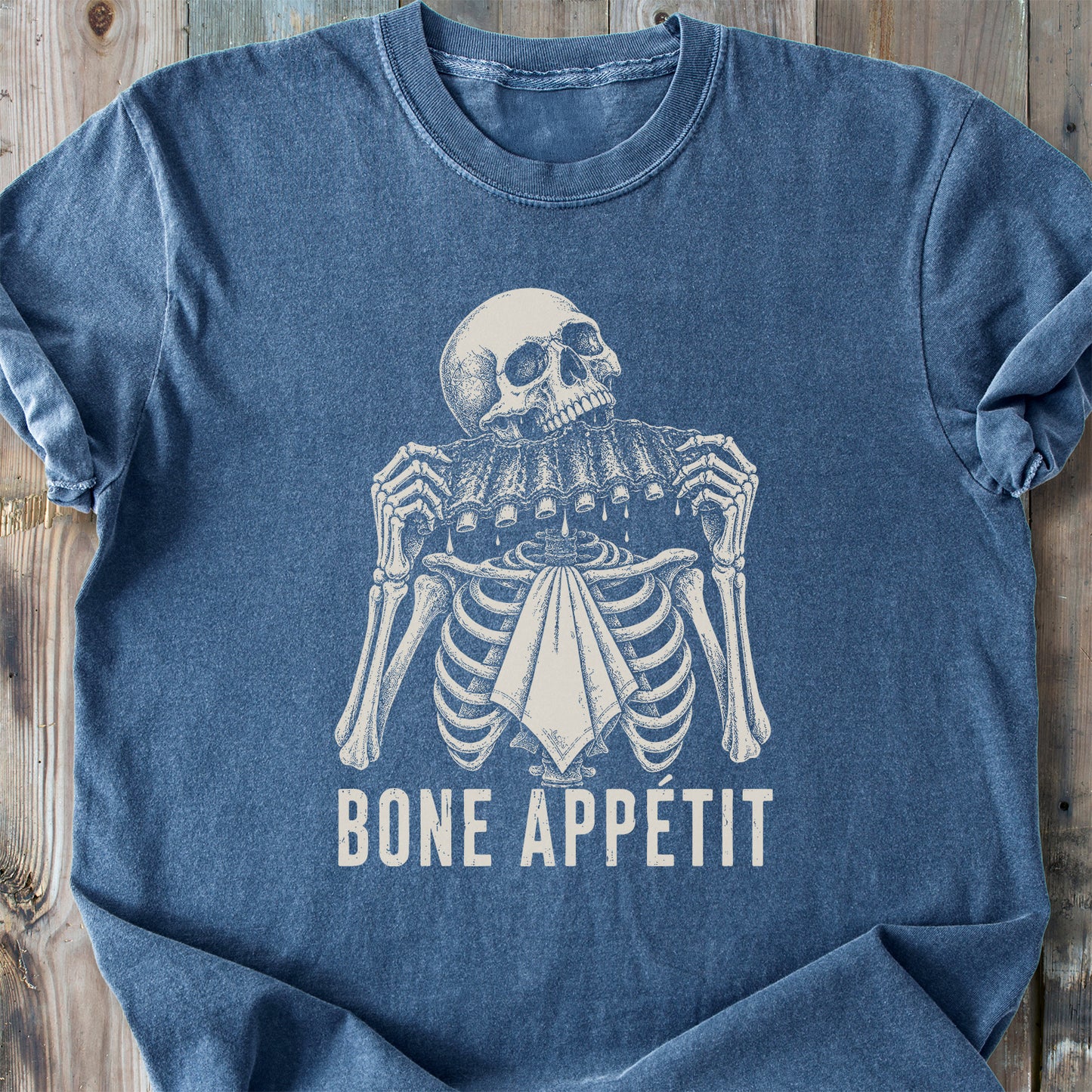 Bone Appétit Skeleton - Premium Heavyweight Tee