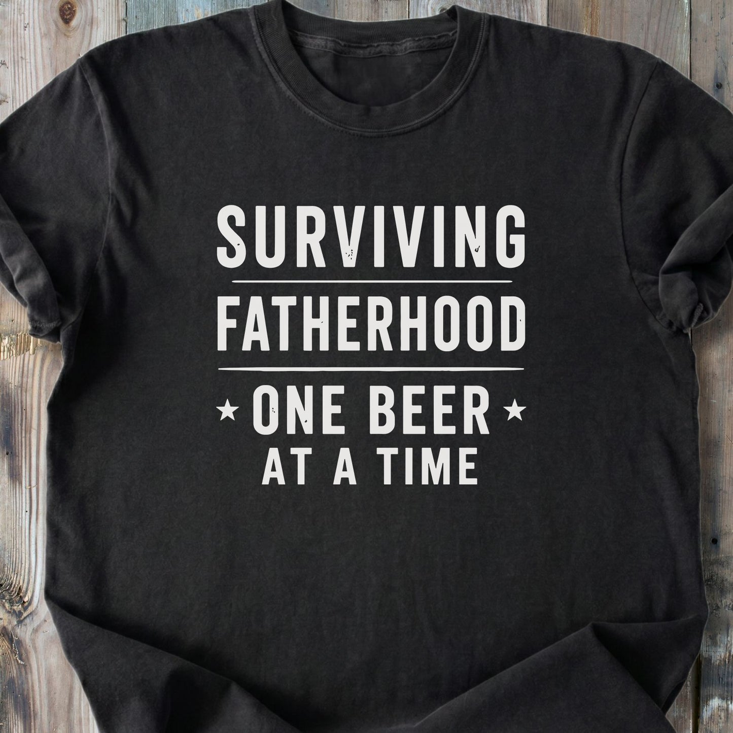 Surviving Fatherhood - Premium Heavyweight Tee