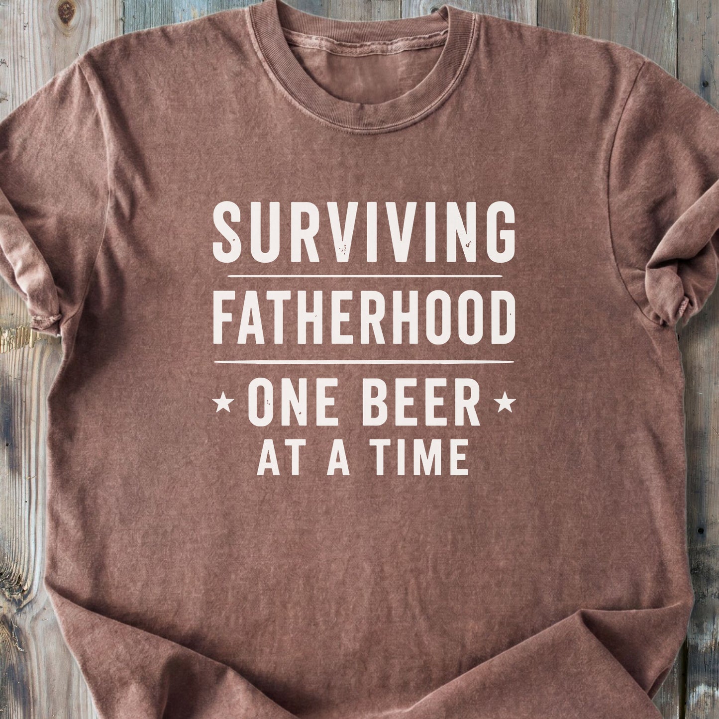 Surviving Fatherhood - Premium Heavyweight Tee