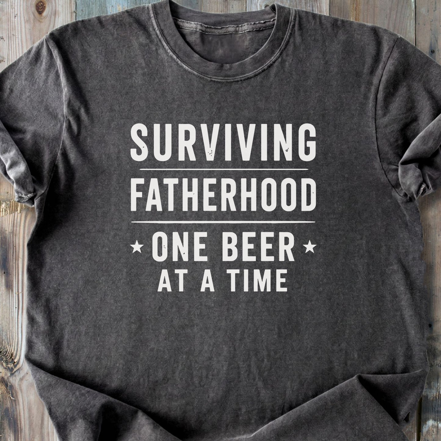 Surviving Fatherhood - Premium Heavyweight Tee