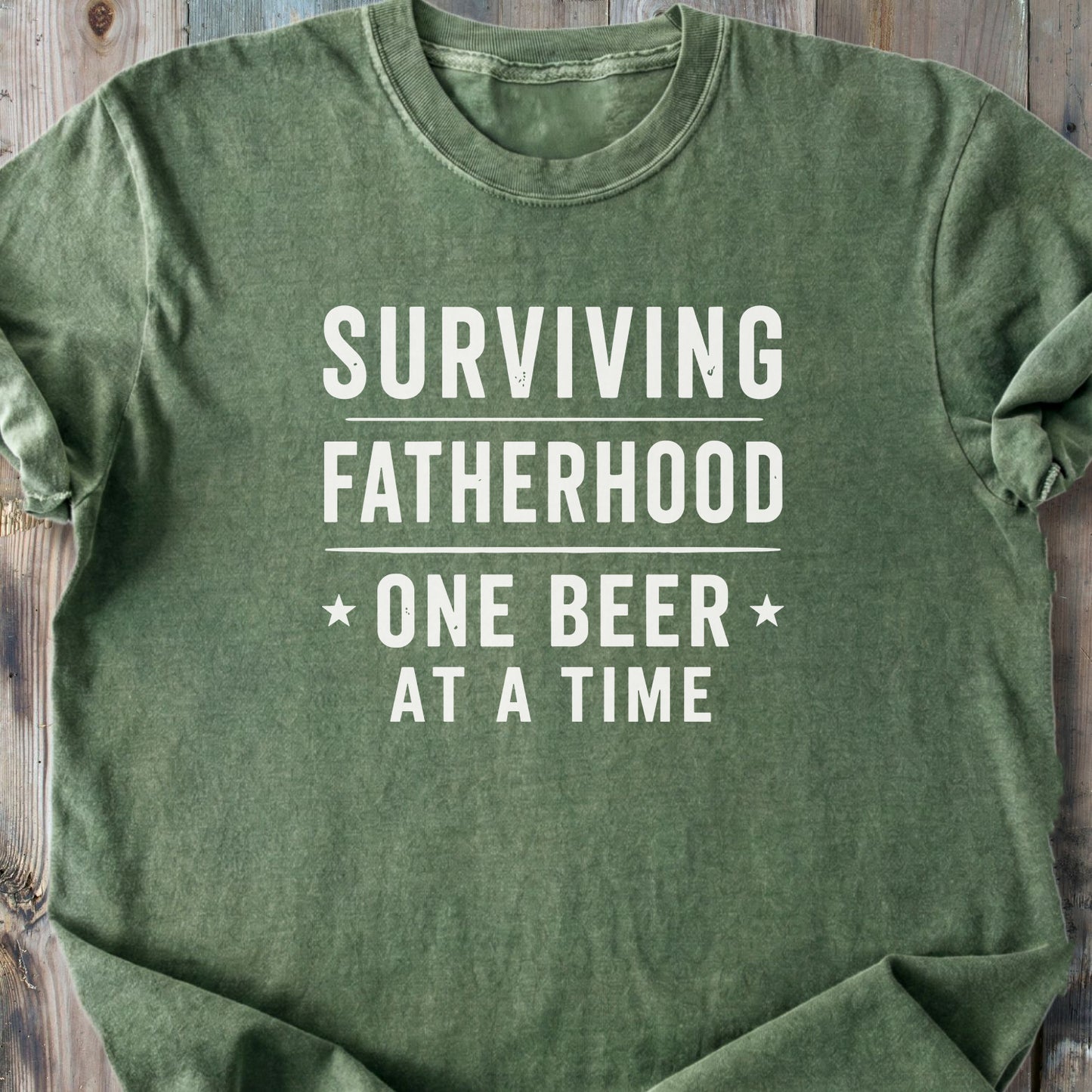 Surviving Fatherhood - Premium Heavyweight Tee