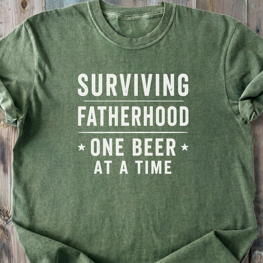 Surviving Fatherhood - Premium Heavyweight Tee