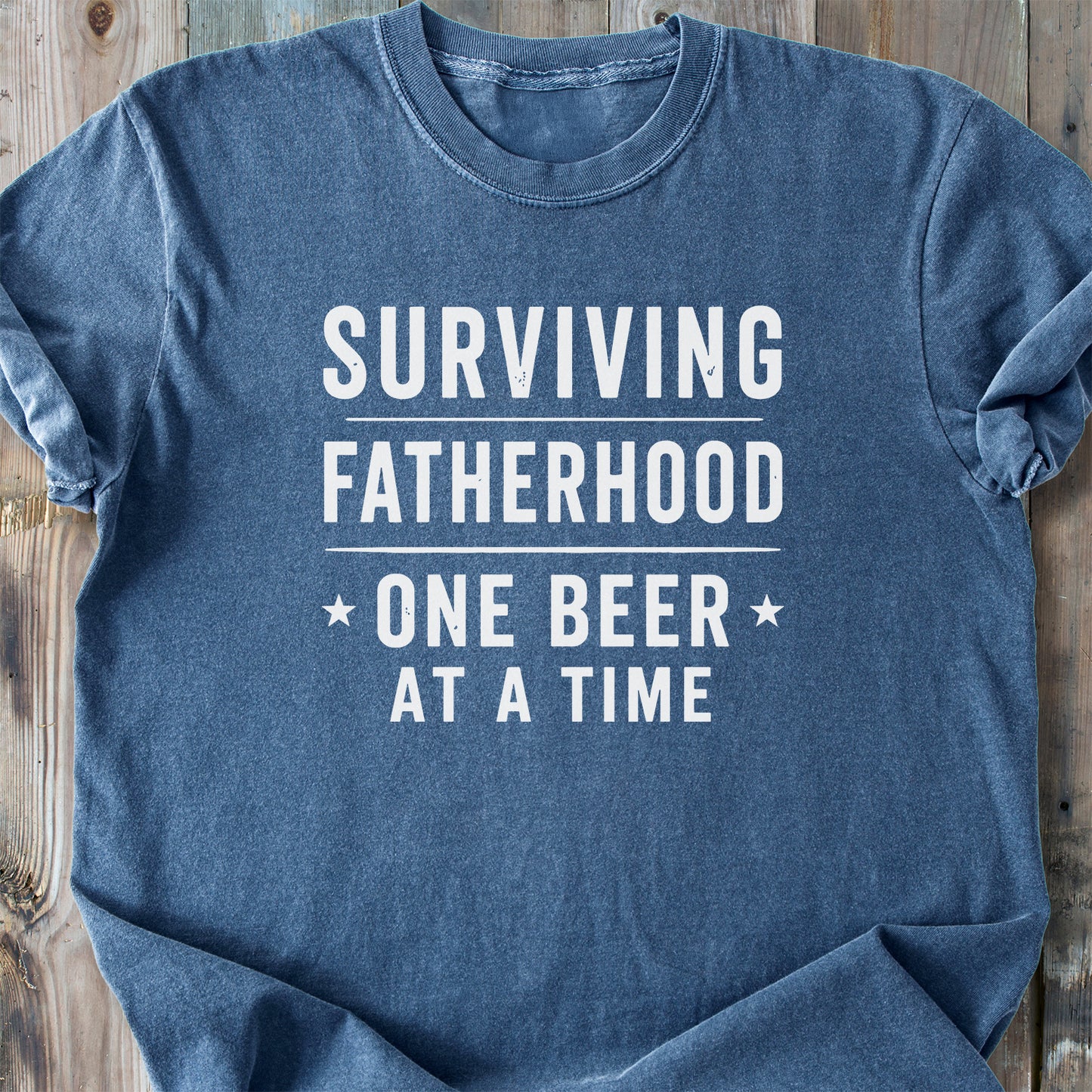 Surviving Fatherhood - Premium Heavyweight Tee