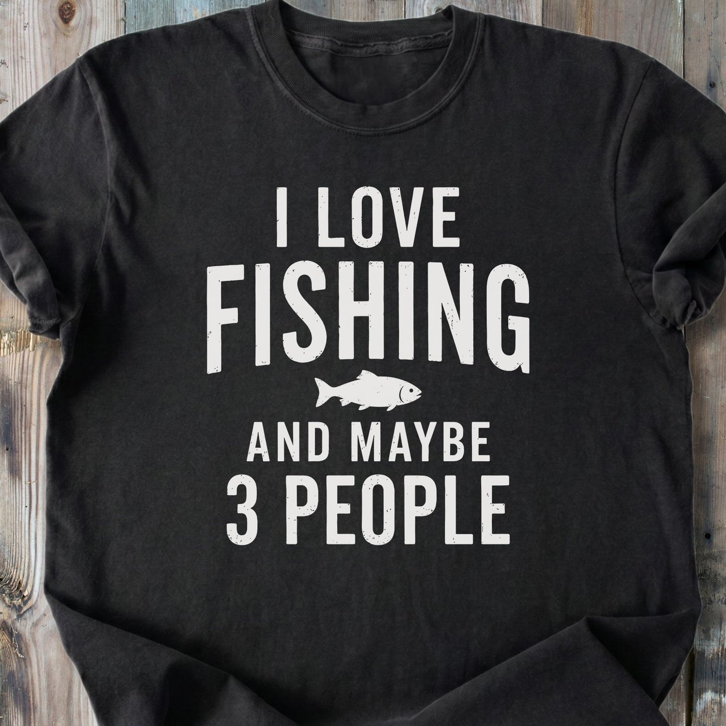 I Love Fishing - Premium Heavyweight Tee
