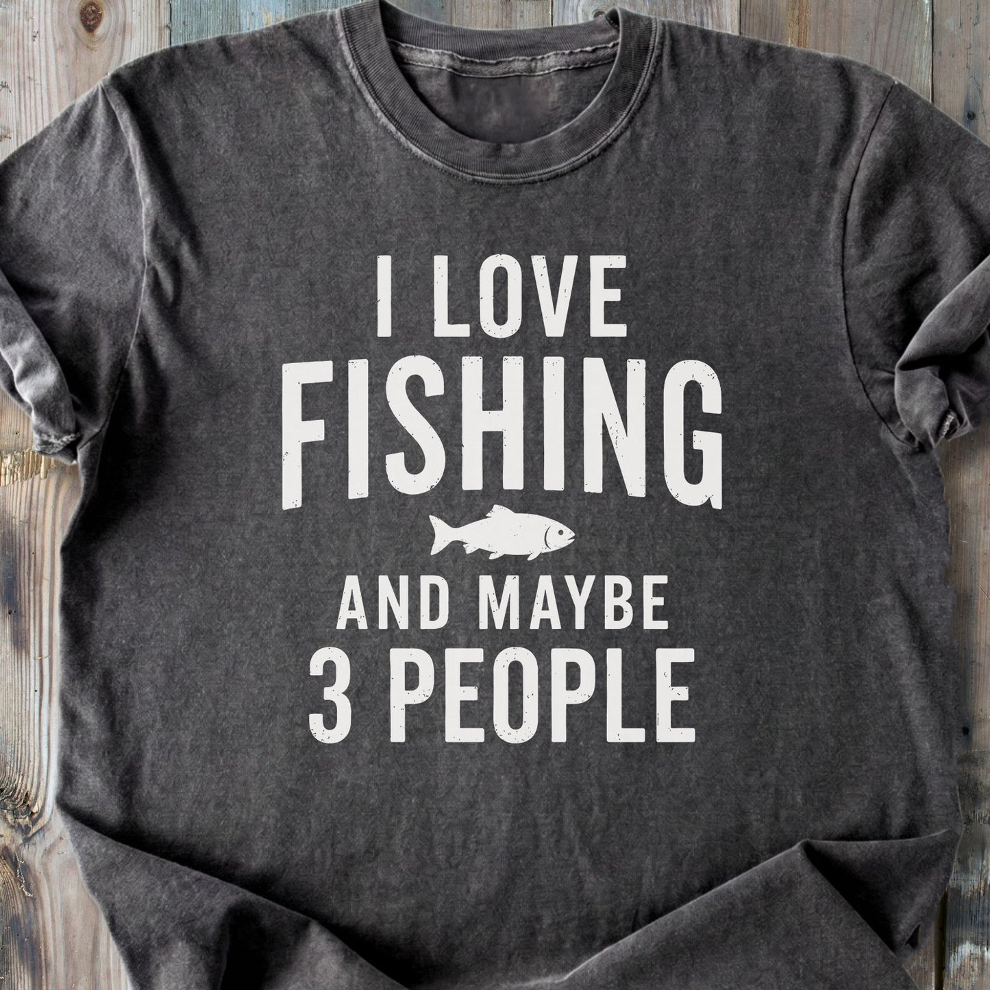 I Love Fishing - Premium Heavyweight Tee