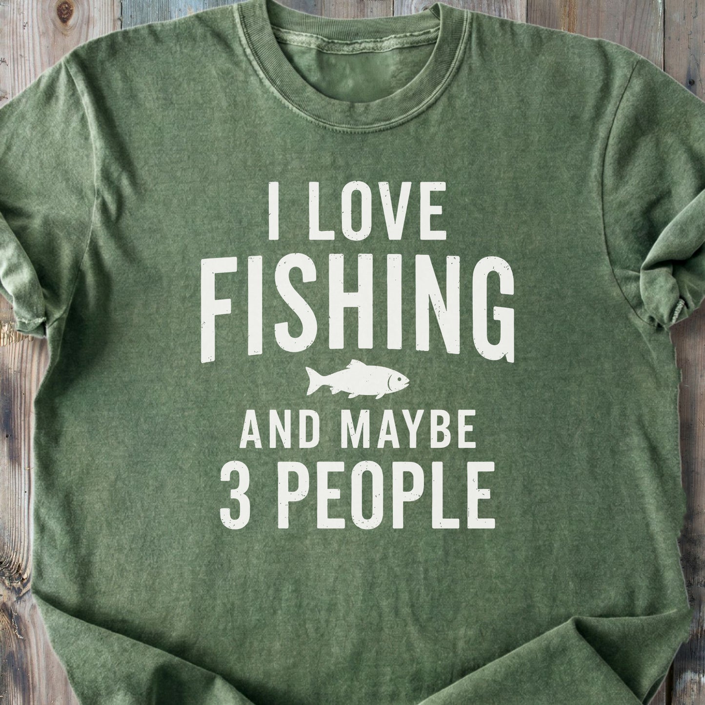 I Love Fishing - Premium Heavyweight Tee