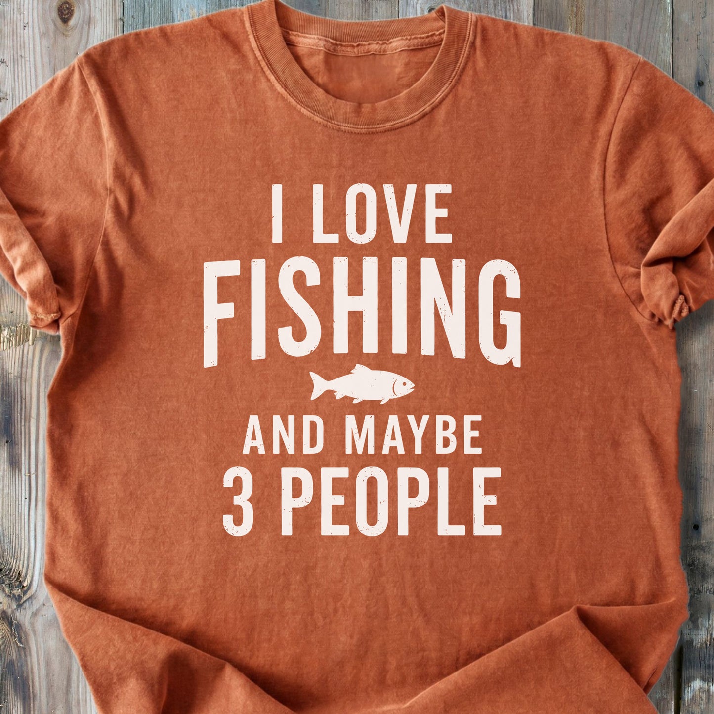 I Love Fishing - Premium Heavyweight Tee
