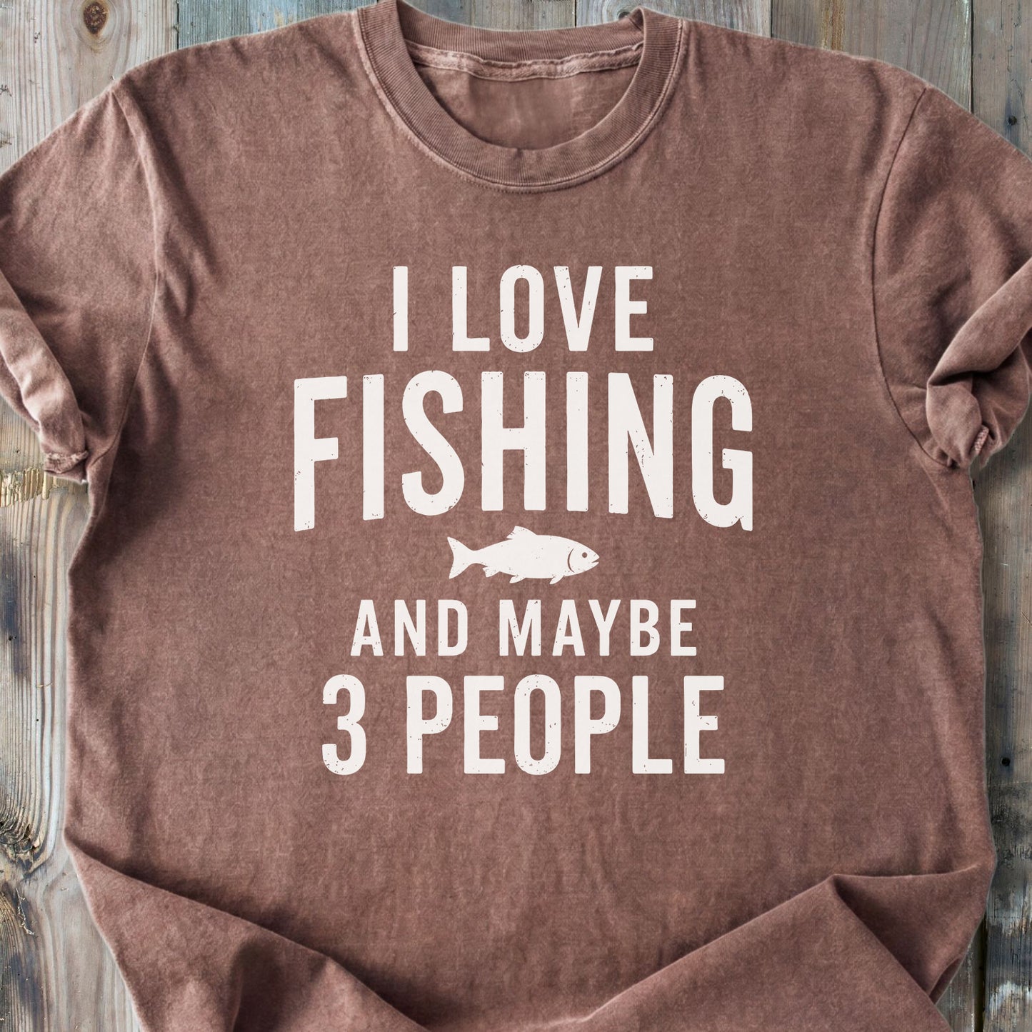 I Love Fishing - Premium Heavyweight Tee