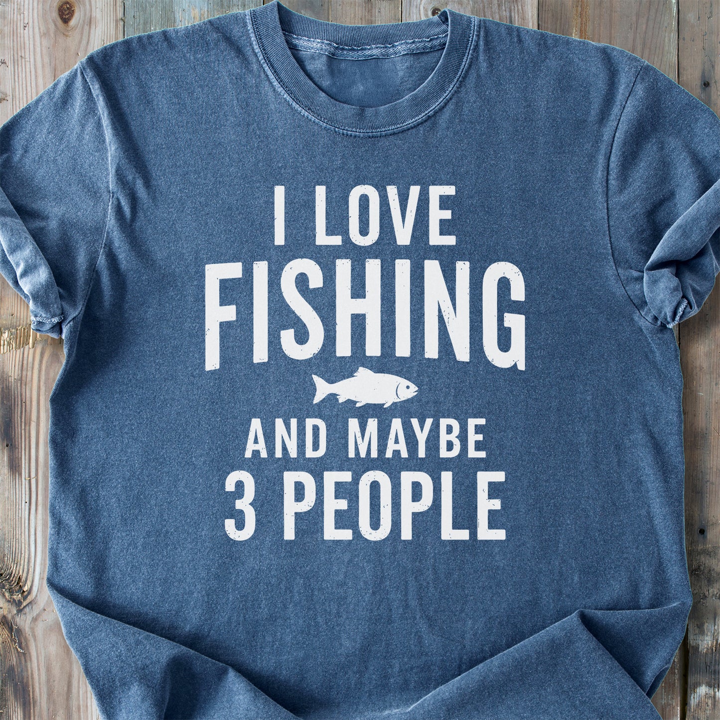 I Love Fishing - Premium Heavyweight Tee