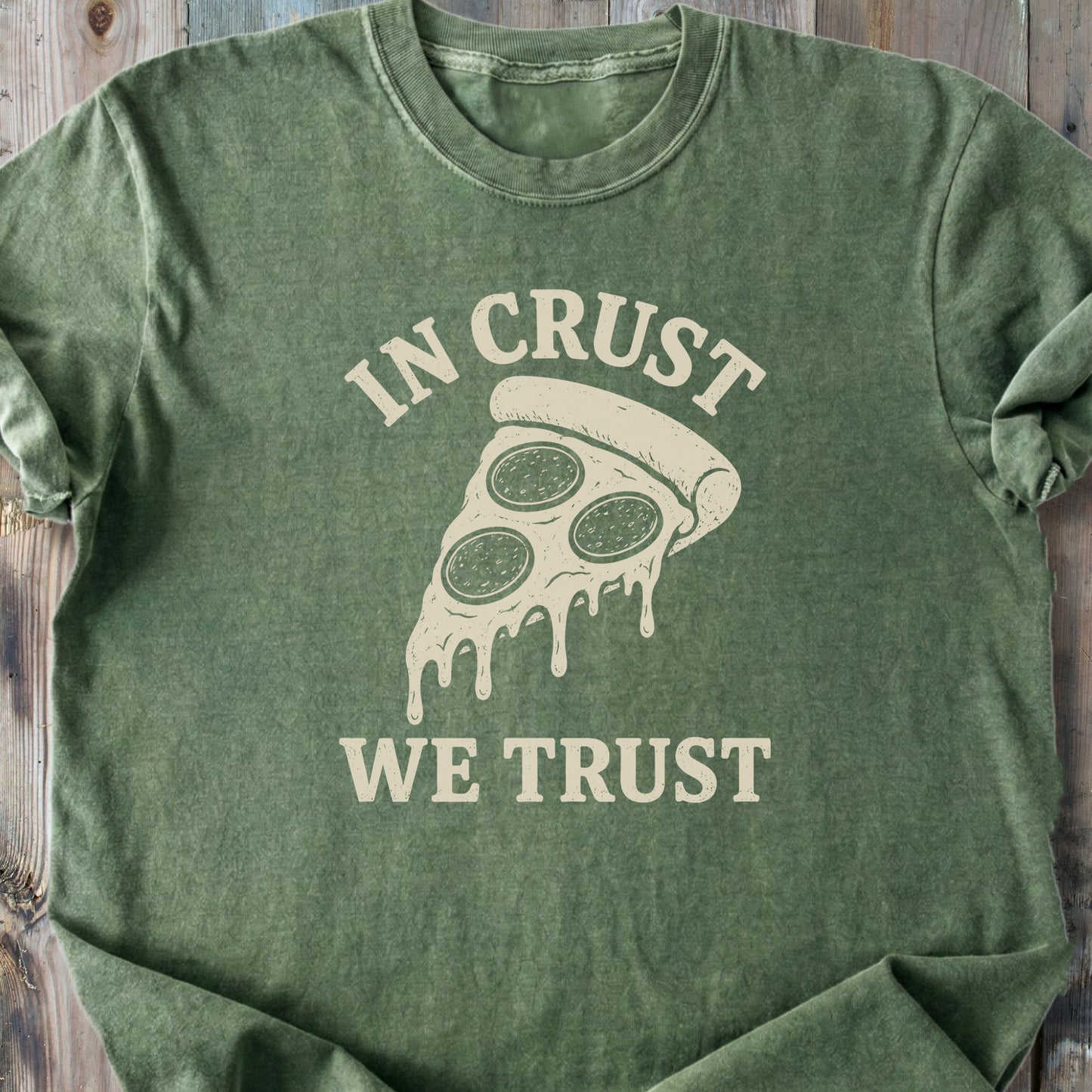 In Crust We Trust - Premium Heavyweight Tee