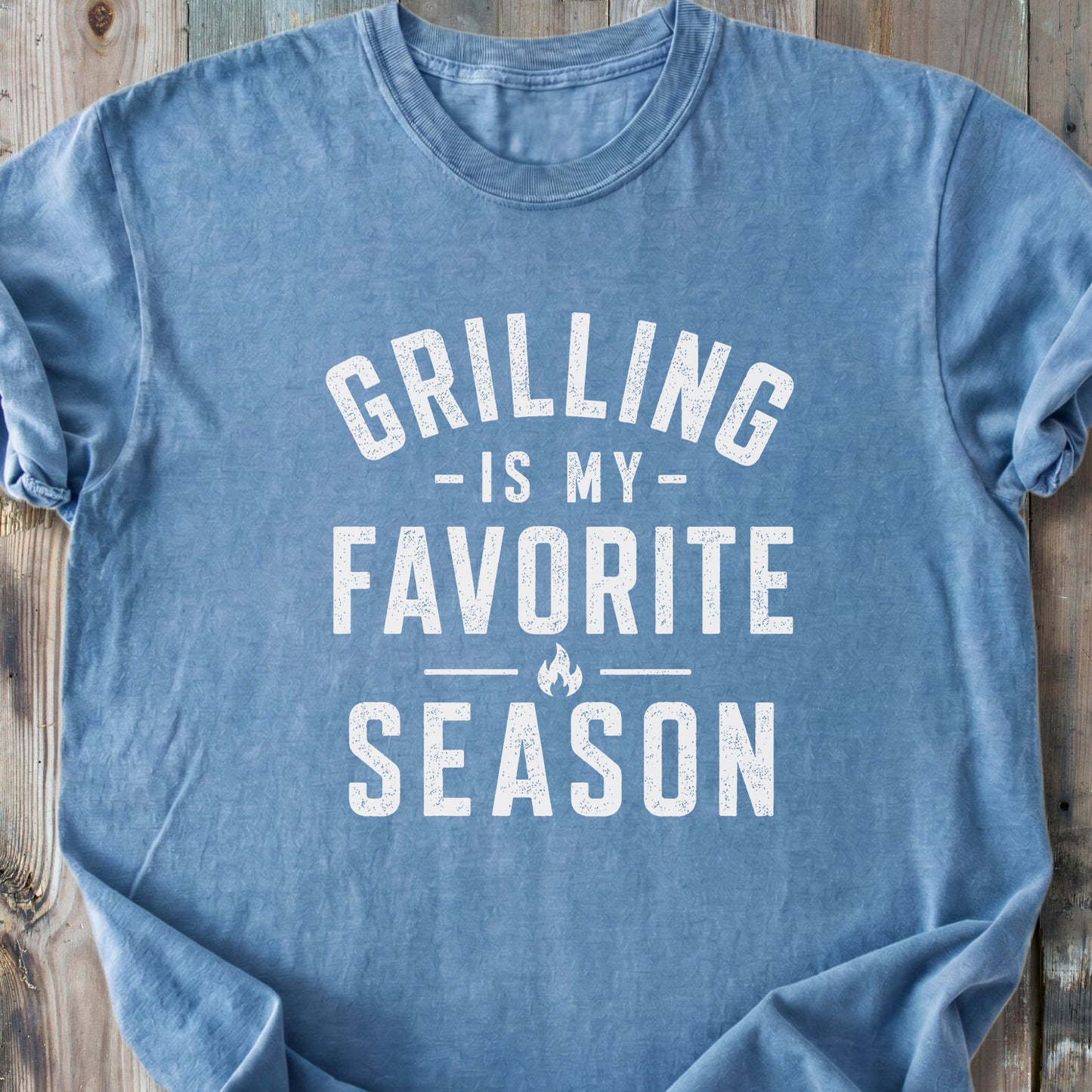 Grilling Is My Favorite Season - Premium Heavyweight Tee