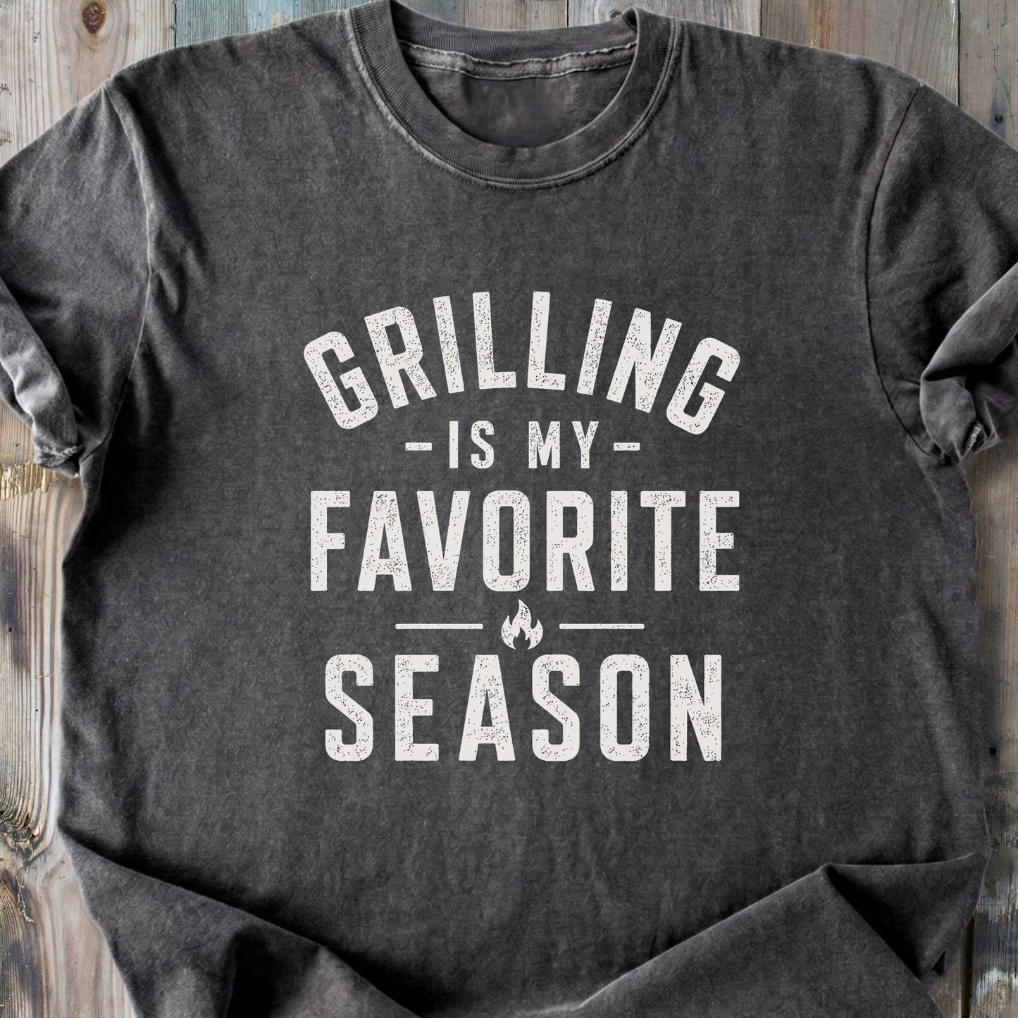 Grilling Is My Favorite Season - Premium Heavyweight Tee