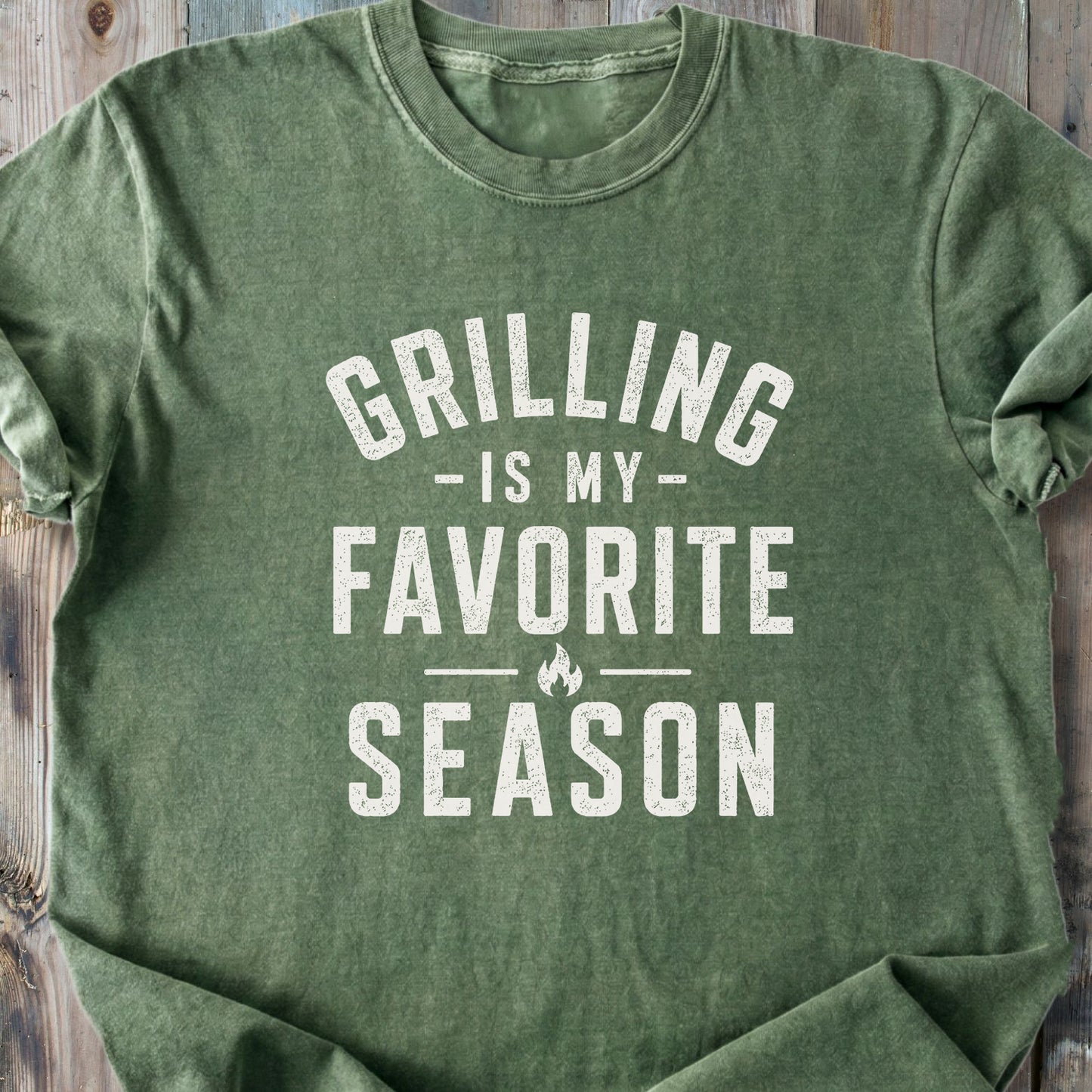 Grilling Is My Favorite Season - Premium Heavyweight Tee