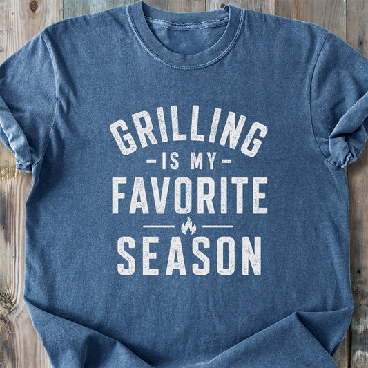 Grilling Is My Favorite Season - Premium Heavyweight Tee