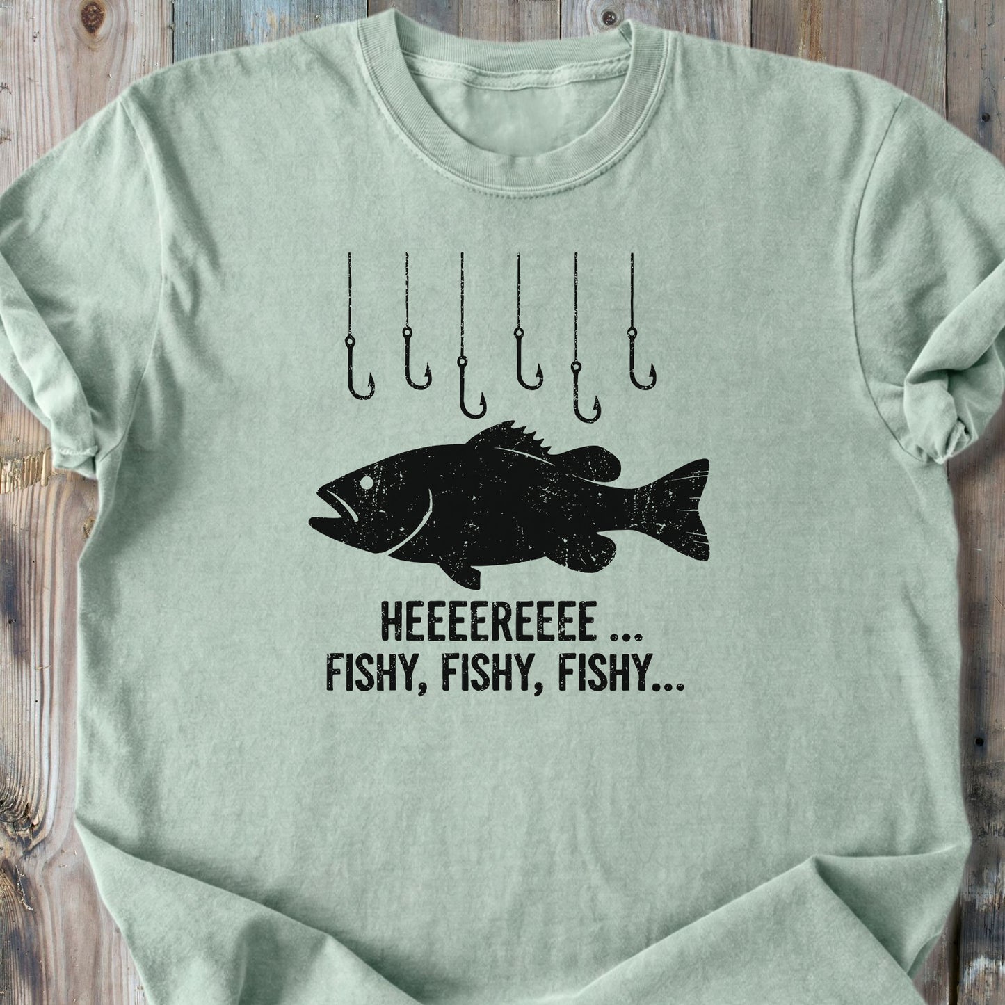 Here Fishy - Premium Heavyweight Tee