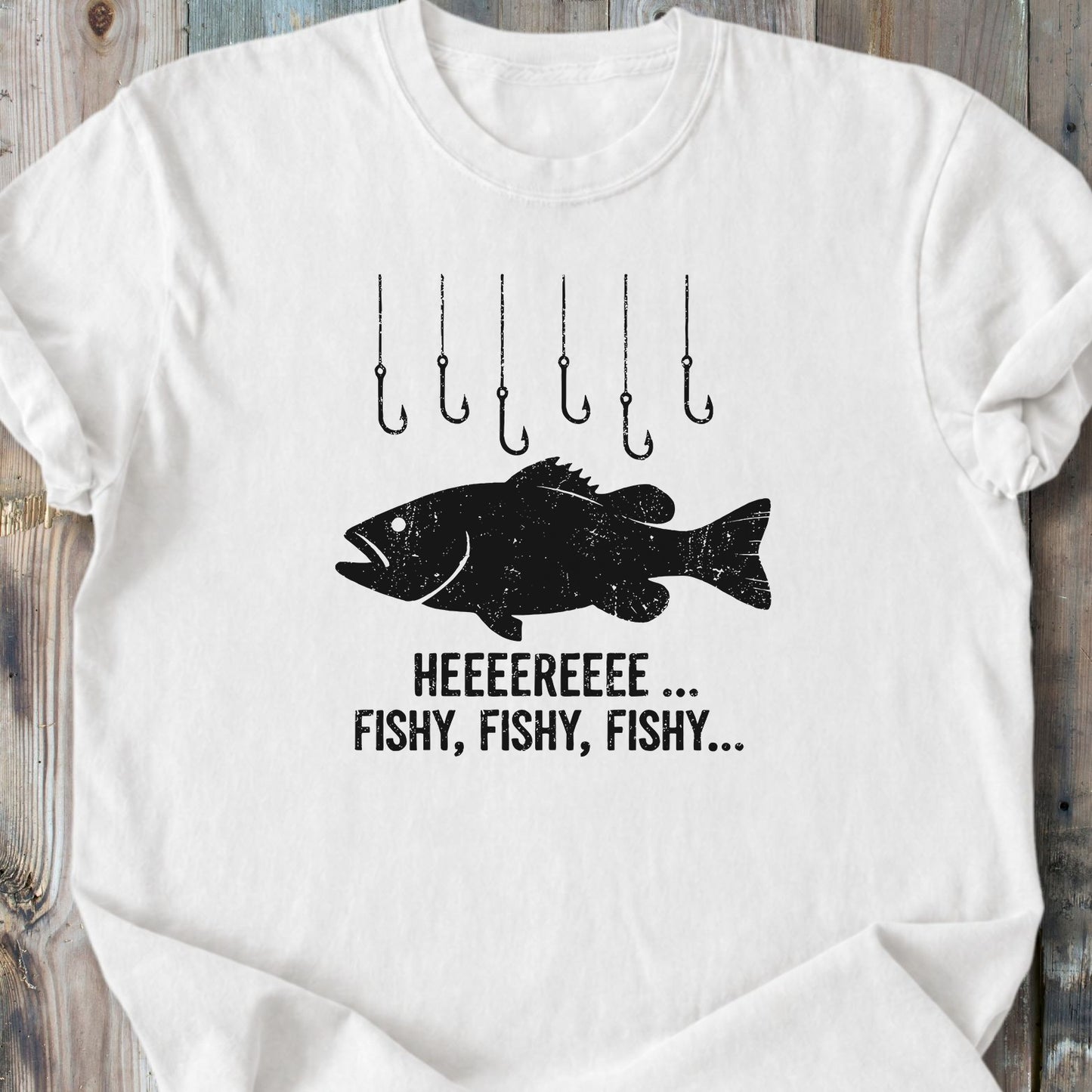 Here Fishy - Premium Heavyweight Tee
