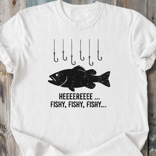 Here Fishy - Premium Heavyweight Tee