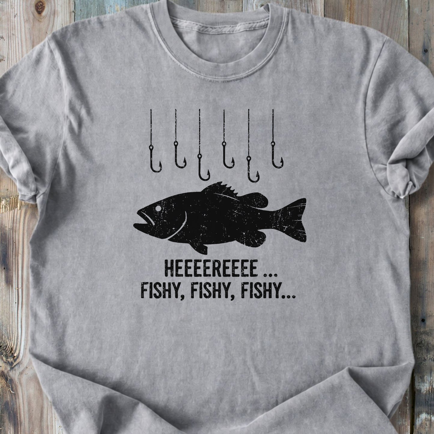 Here Fishy - Premium Heavyweight Tee