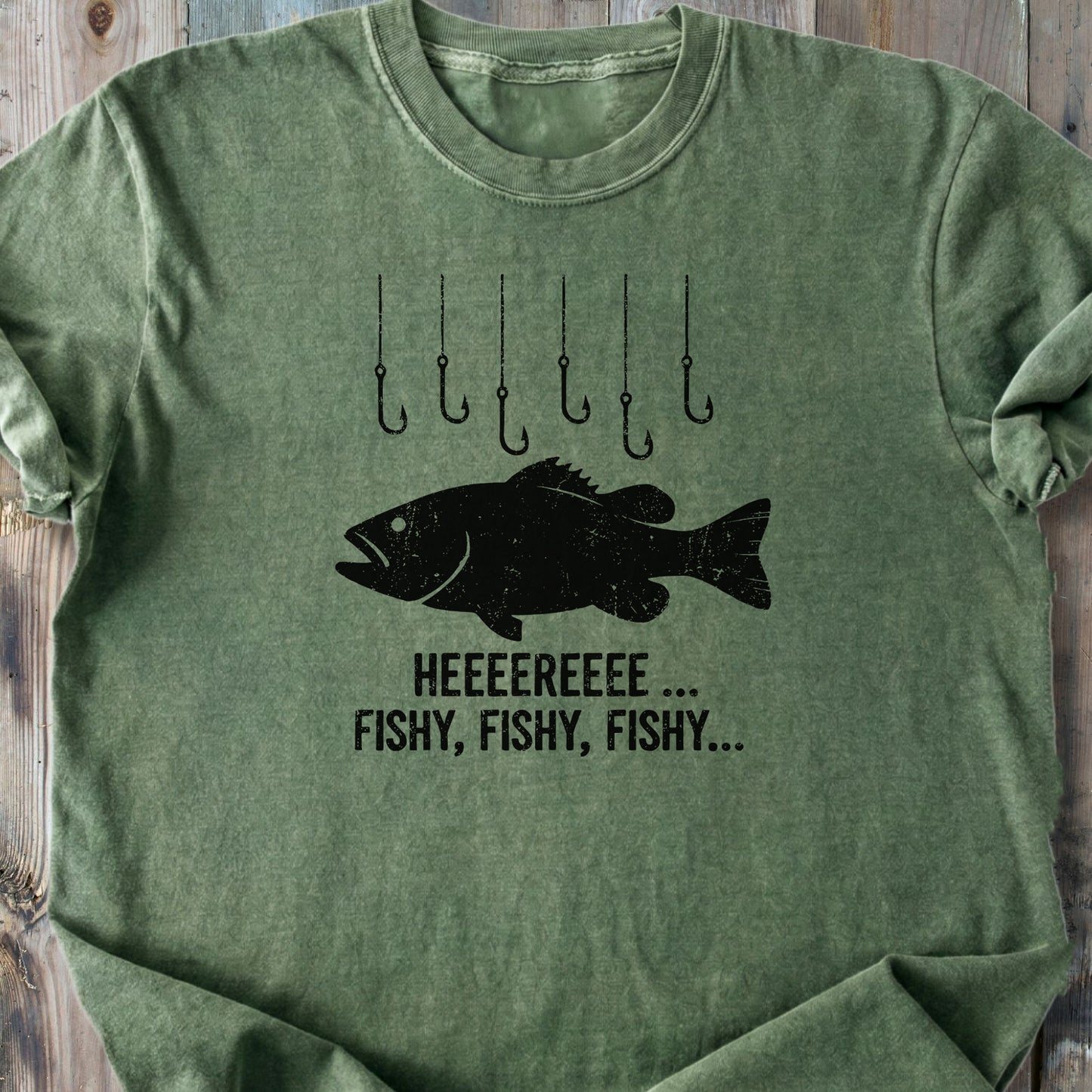 Here Fishy - Premium Heavyweight Tee