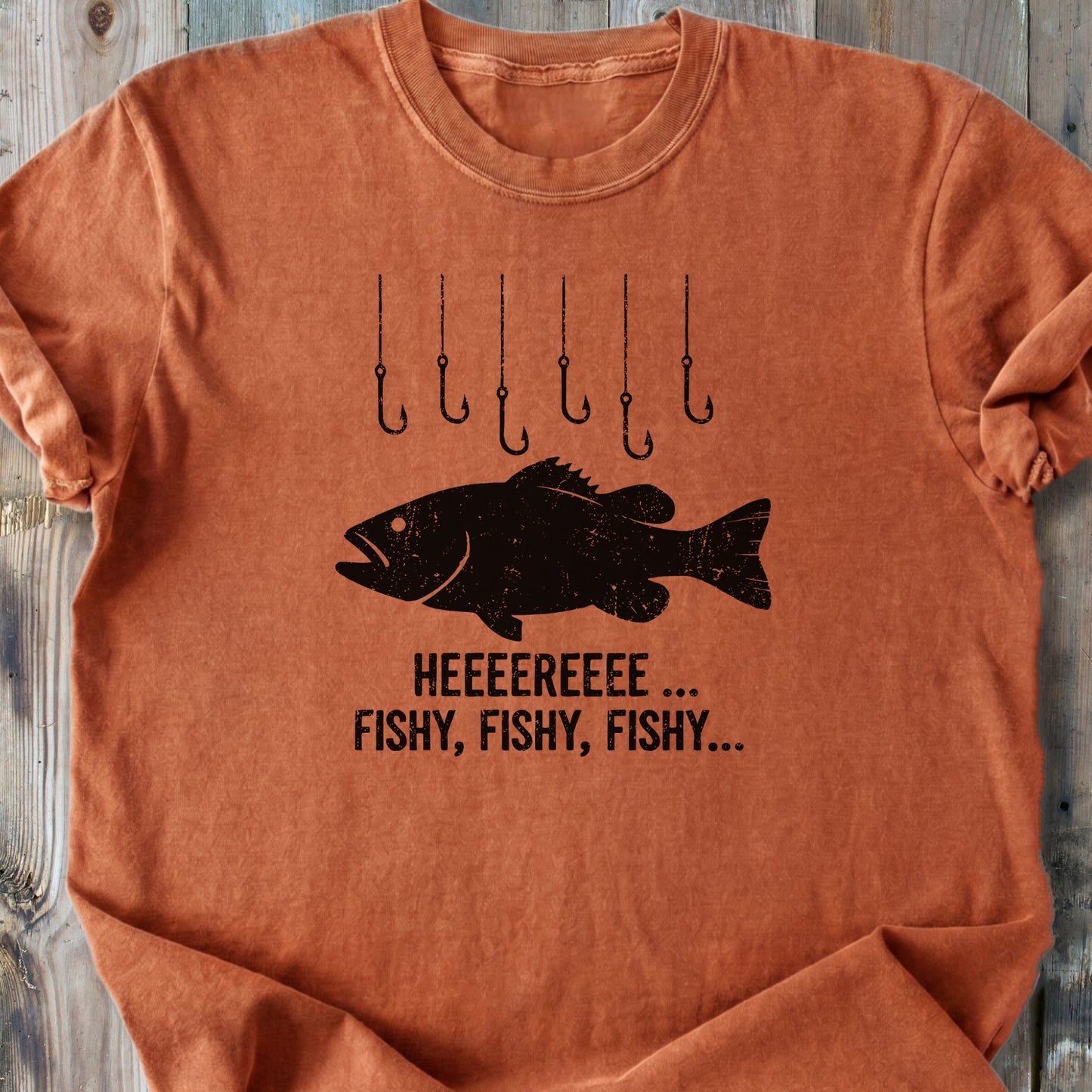 Here Fishy - Premium Heavyweight Tee