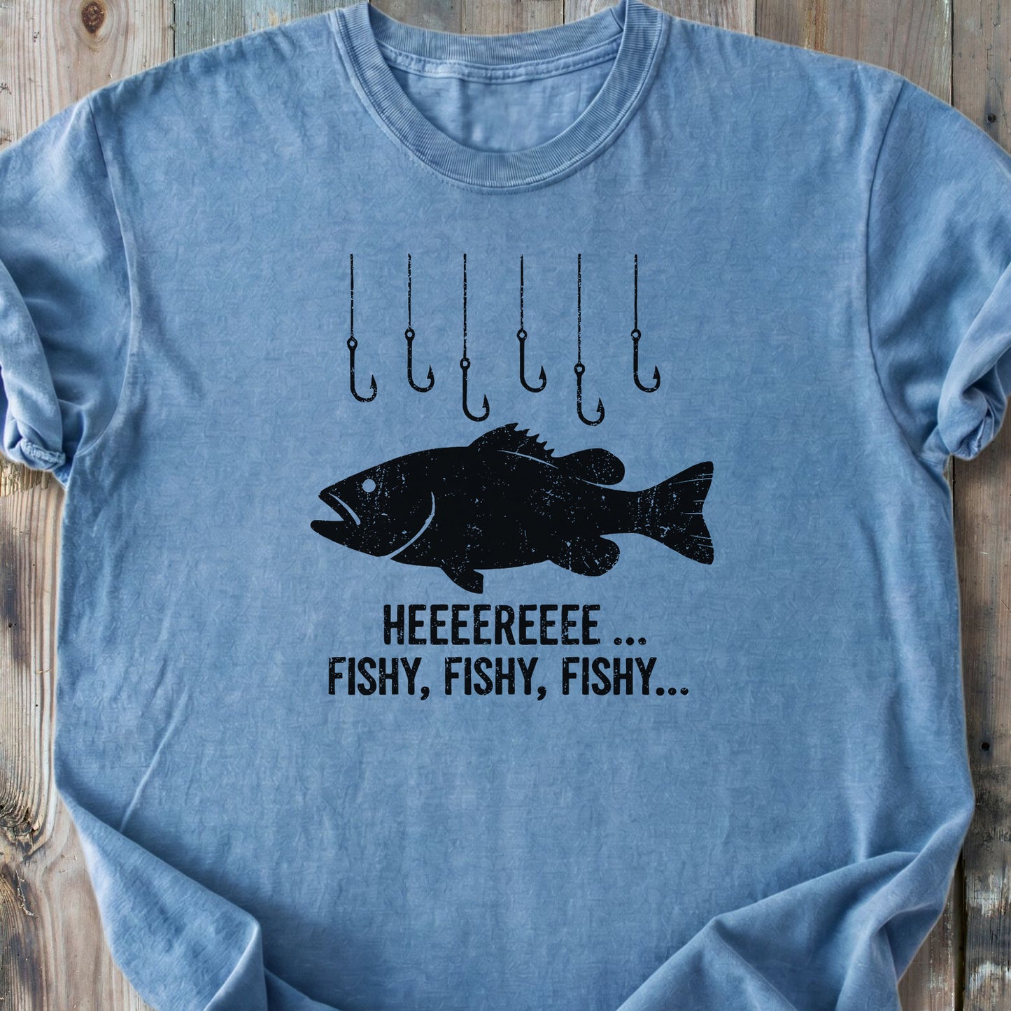 Here Fishy - Premium Heavyweight Tee