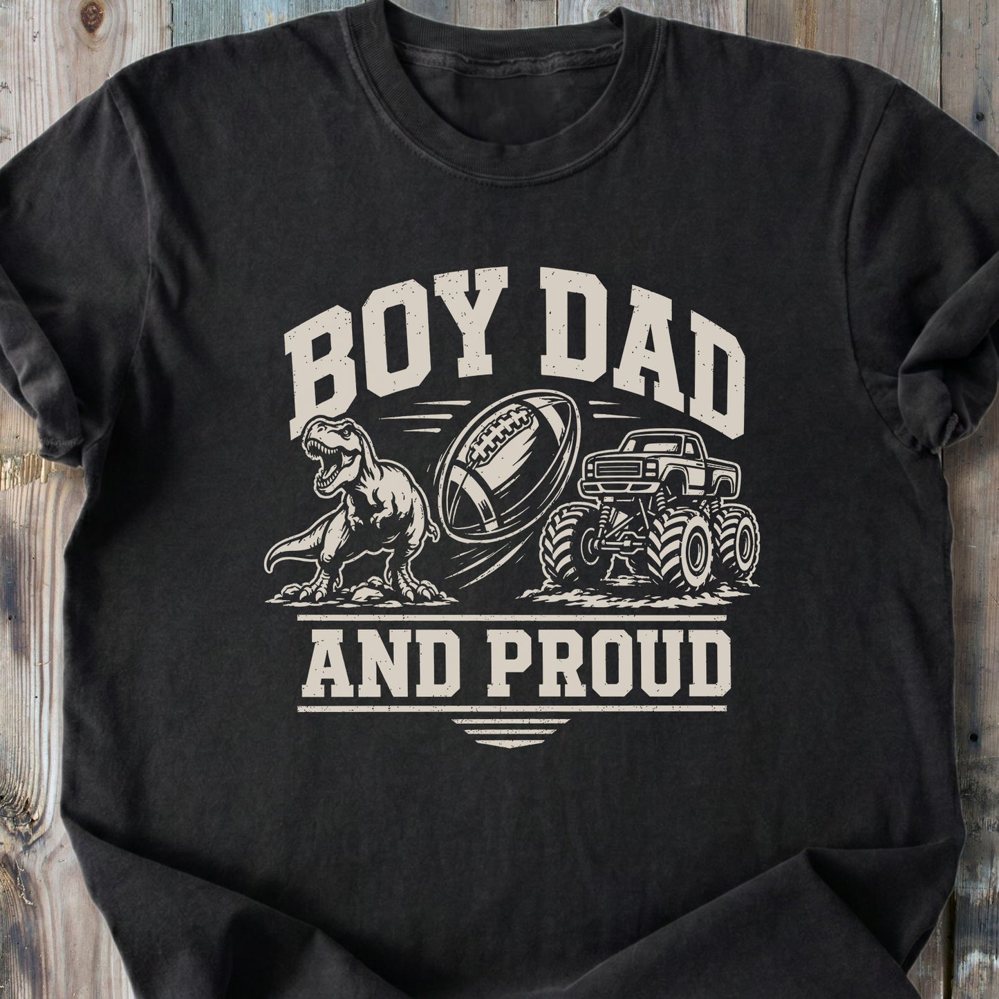 Proud Boy Dad - Premium Heavyweight Tee