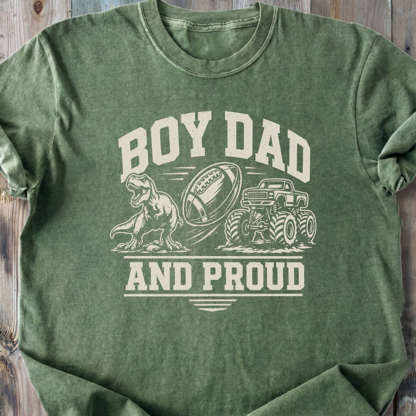 Proud Boy Dad - Premium Heavyweight Tee