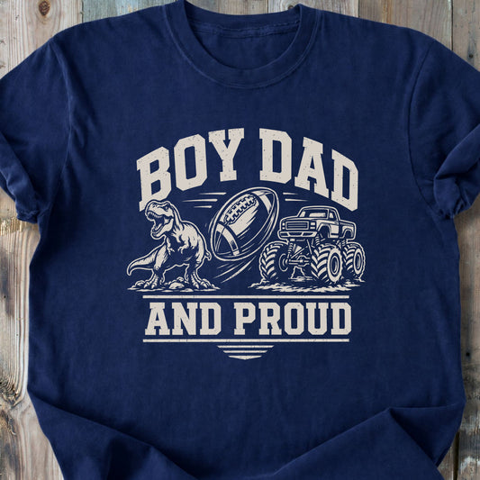 Proud Boy Dad - Premium Heavyweight Tee