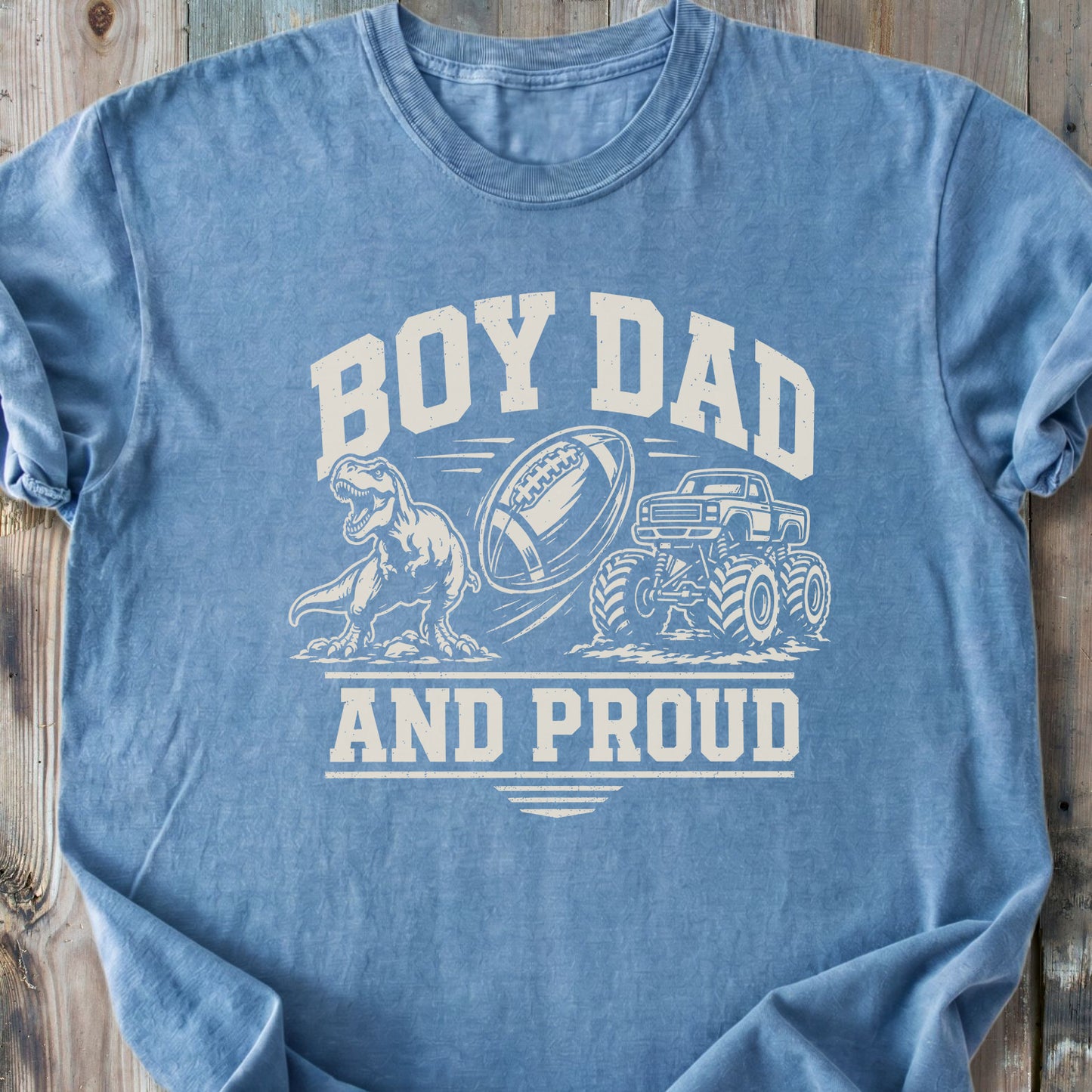 Proud Boy Dad - Premium Heavyweight Tee