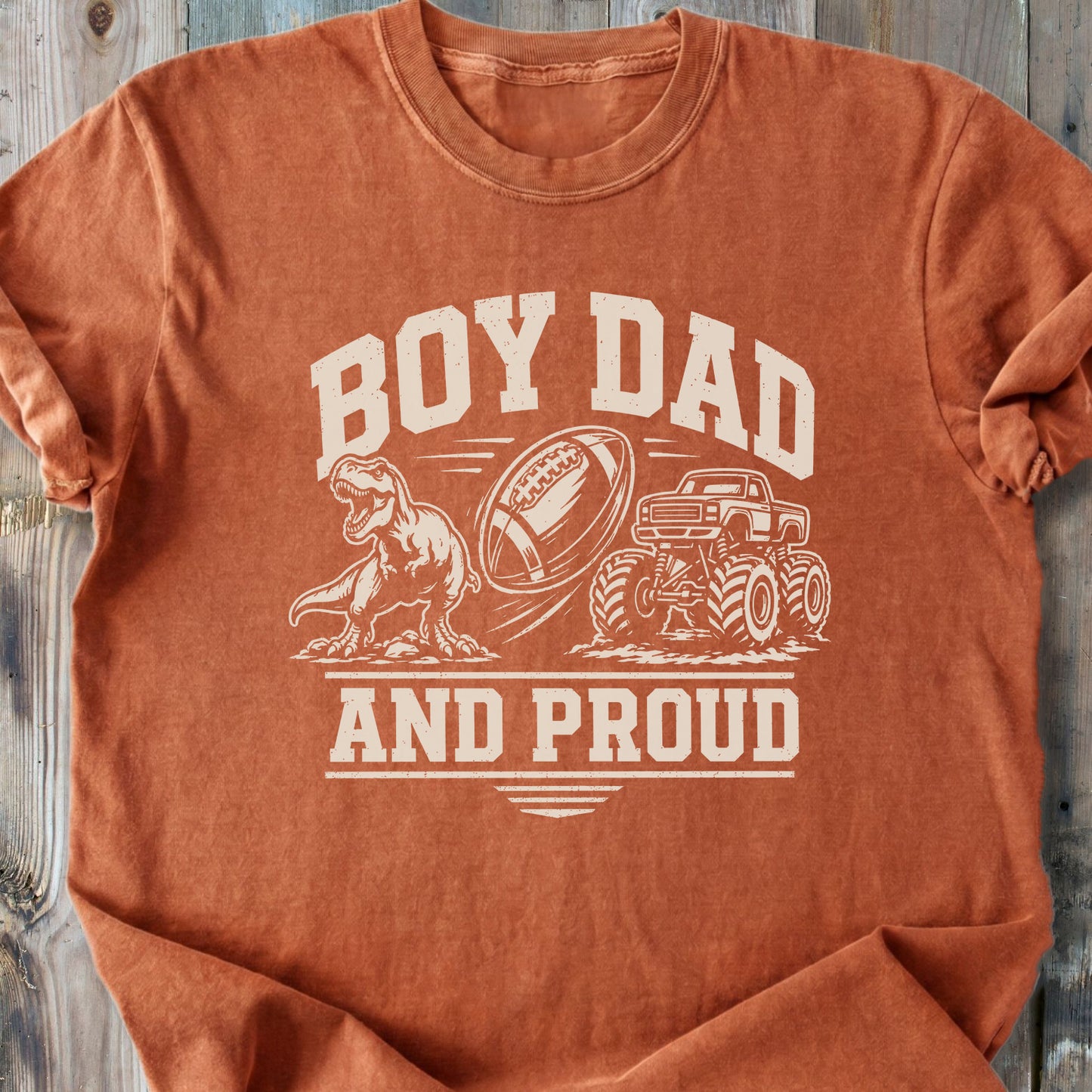 Proud Boy Dad - Premium Heavyweight Tee
