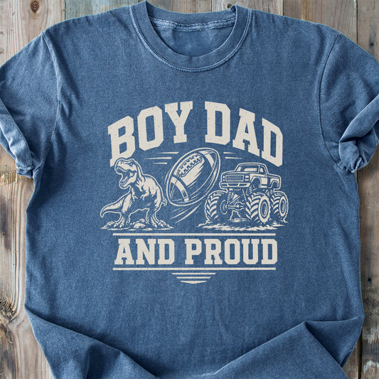 Proud Boy Dad - Premium Heavyweight Tee