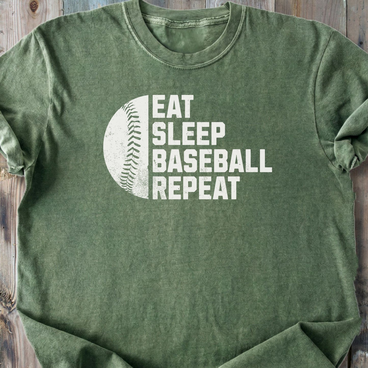 Eat, Sleep, Baseball, Repeat - Premium Heavyweight Tee
