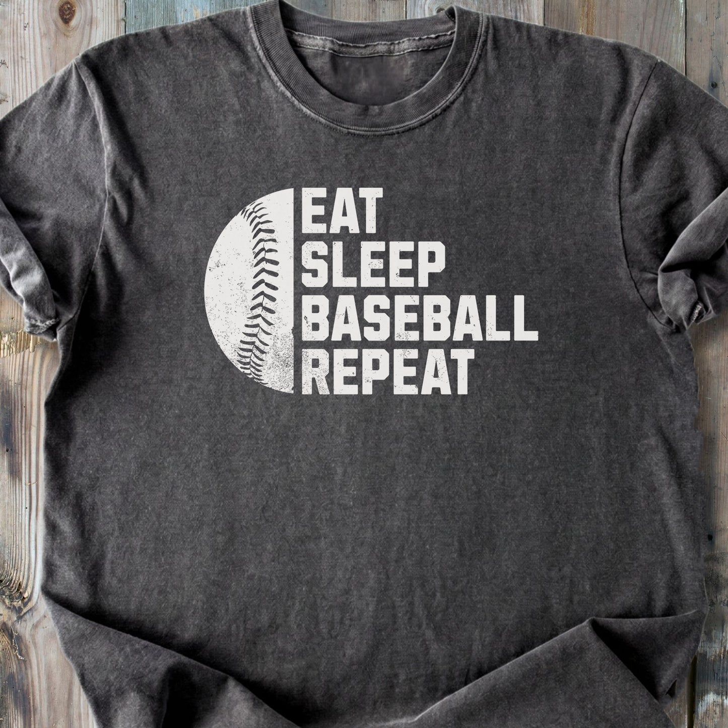 Eat, Sleep, Baseball, Repeat - Premium Heavyweight Tee