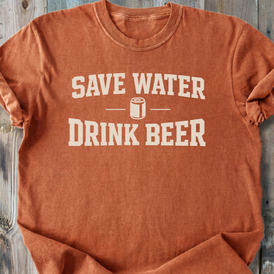 Save Water Drink Beer - Premium Heavyweight Tee