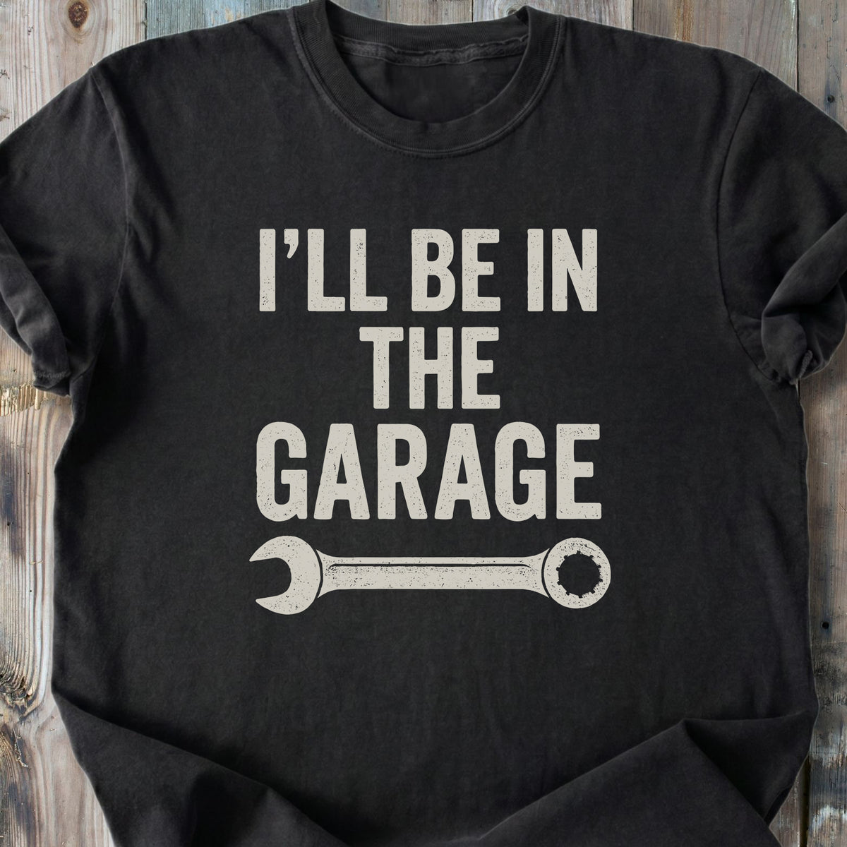 I'll Be In The Garage - Premium Heavyweight Tee