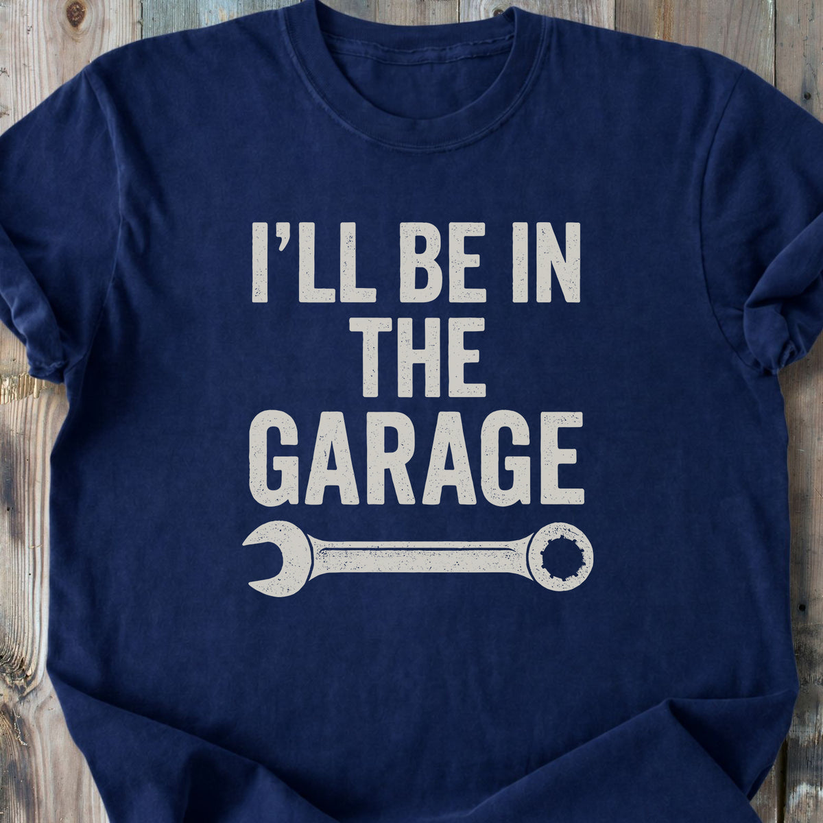 I'll Be In The Garage - Premium Heavyweight Tee