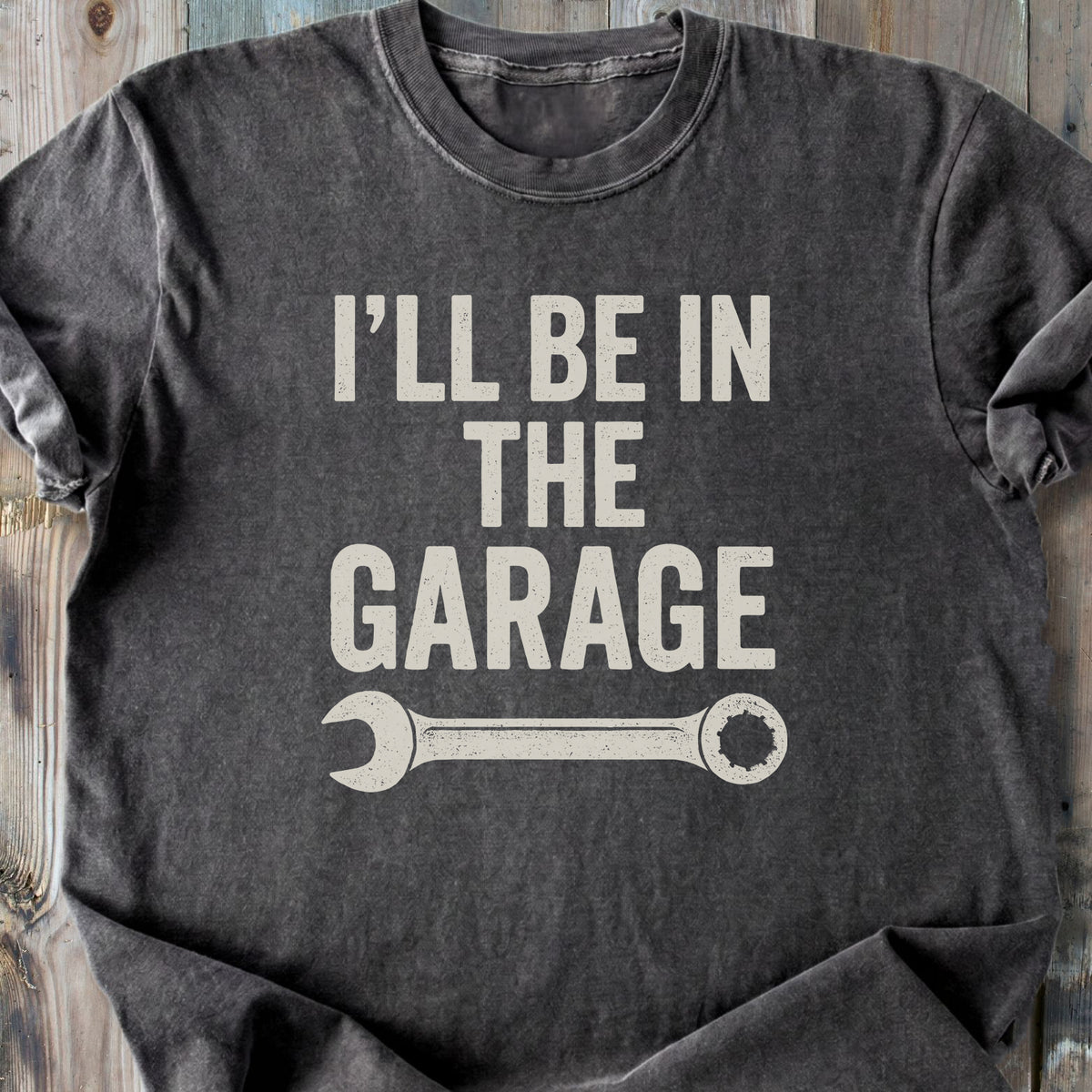I'll Be In The Garage - Premium Heavyweight Tee