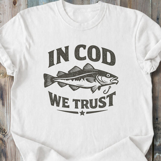 In Cod We Trust - Premium Heavyweight Tee
