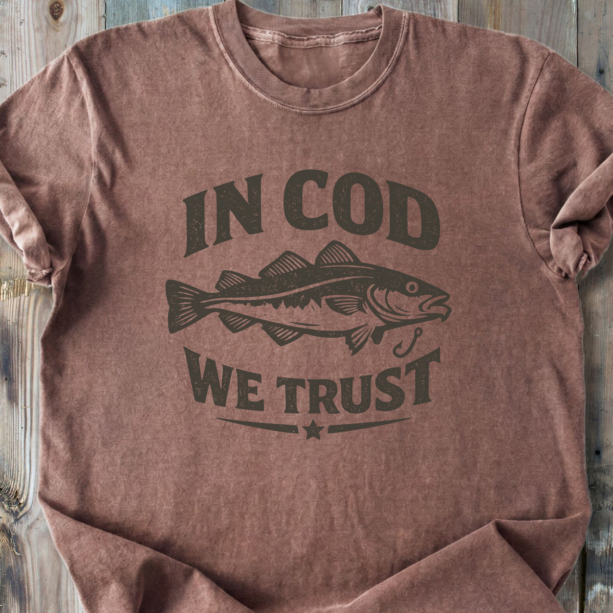 In Cod We Trust - Premium Heavyweight Tee