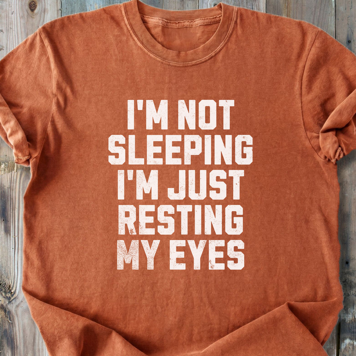 Just Resting My Eyes - Premium Heavyweight Tee