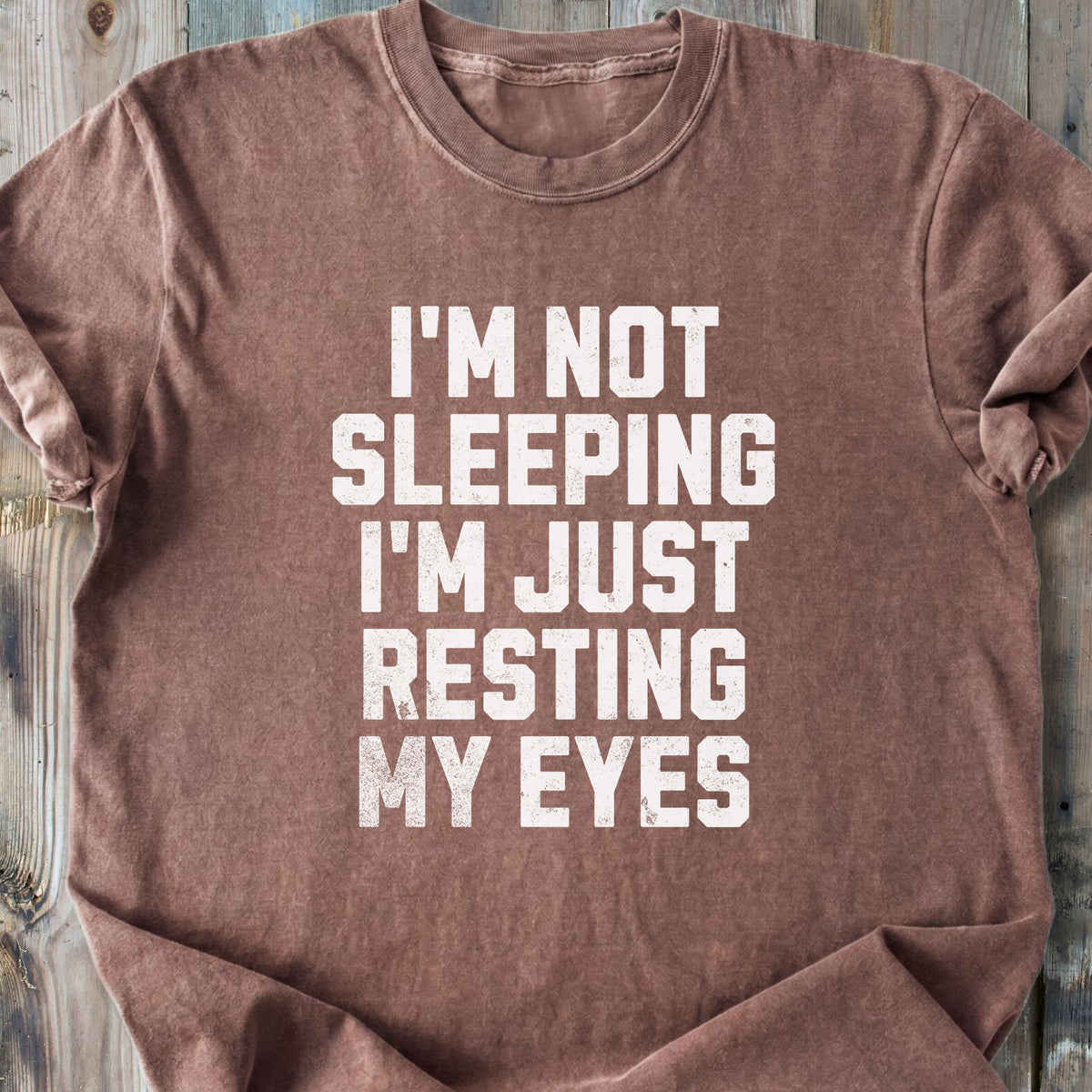 Just Resting My Eyes - Premium Heavyweight Tee