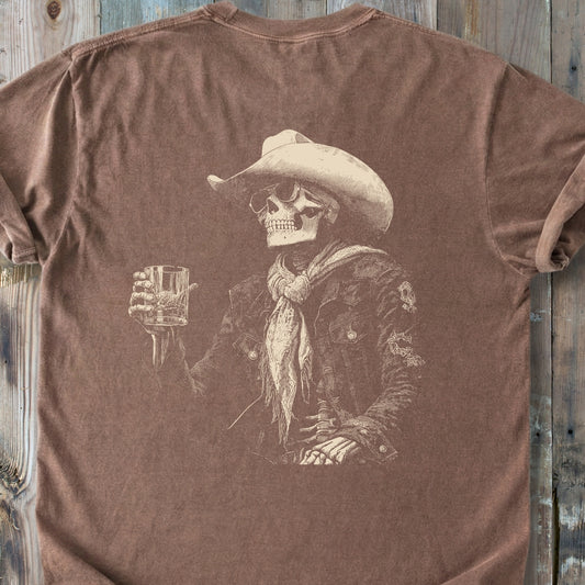 Skeleton After Hour BACK PRINT - Premium Heavyweight Tee